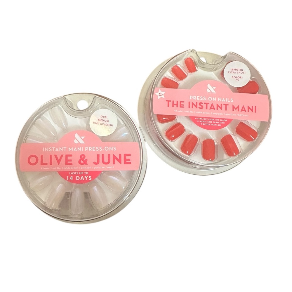 Olive & June Instant Mani Press On Nails Bundle of 2 NIP